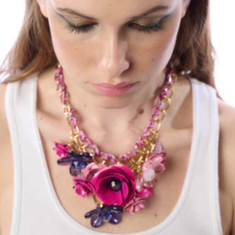 Aratta Floral Fields Statement Necklace NWOT - Picture 4 of 4